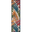 Nourison Aloha 2' x 6' Multicolor Outdoor Indoor/Outdoor Rug