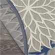 Nourison Aloha 4' x ROUND Fabric Indoor/Outdoor Rug in Blue/Multi-Color