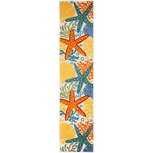 Nourison Aloha 2'3&quot x 10' Multicolor Outdoor Indoor/Outdoor Rug