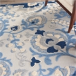 Nourison Aloha 5' x 8' Blue Gray Fabric Farmhouse Area Rug (5' x 8')