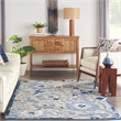 Nourison Aloha 5' x 8' Blue Gray Fabric Farmhouse Area Rug (5' x 8')