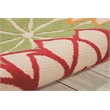 Nourison Aloha 5' x 8' Green Fabric Tropical Area Rug (5' x 8')