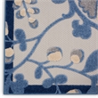 Nourison Aloha 12' x 15' Blue Gray Fabric Farmhouse Area Rug (12' x 15')
