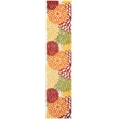 Nourison Aloha 10' Runner Red Multicolored Fabric Tropical Area Rug (10' Runner)