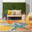 Nourison Aloha 12' x 15' Multicolor Outdoor Indoor/Outdoor Rug Polypropylene