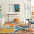 Nourison Aloha 12' x 15' Multicolor Outdoor Indoor/Outdoor Rug Polypropylene