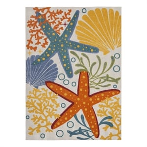 Nourison Aloha 12' x 15' Multicolor Outdoor Indoor/Outdoor Rug Polypropylene