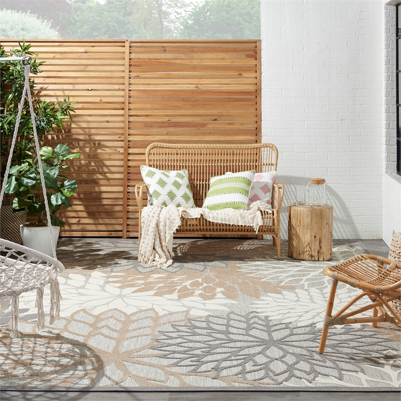 Nourison Home Aloha 12' x 15' Natural Tropical Rug