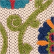 Nourison Aloha 2' x 6' Blue/Multicolor Outdoor Indoor/Outdoor Rug