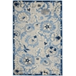 Nourison Aloha 3' x 4' Blue Gray Fabric Farmhouse Area Rug (3' x 4')