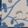 Nourison Aloha 3' x 4' Blue Gray Fabric Farmhouse Area Rug (3' x 4')