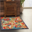 Nourison Aloha 3' x 4' Multicolor Fabric Farmhouse Area Rug (3' x 4')