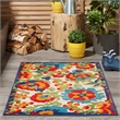 Nourison Aloha 3' x 4' Multicolor Fabric Farmhouse Area Rug (3' x 4')