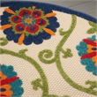 Nourison Aloha 4' x ROUND Blue/Multicolor Outdoor Indoor/Outdoor Rug