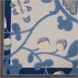 Nourison Aloha 10' Runner Blue Gray Fabric Farmhouse Area Rug (10' Runner)