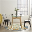 Nourison Aloha 4' x round Multicolor Outdoor Indoor/Outdoor Rug Polypropylene