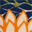 Nourison Aloha 5' x Round Multicolor Fabric Tropical Area Rug (5' Round)