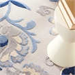 Nourison Aloha 8' x Round Blue Gray Fabric Farmhouse Area Rug (8' Round)