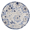 Nourison Aloha 8' x Round Blue Gray Fabric Farmhouse Area Rug (8' Round)