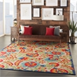 Nourison Aloha 10' x 13' Multicolor Fabric Farmhouse Area Rug (10' x 13')