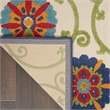 Nourison Aloha 6' x 9' Blue/Multicolor Outdoor Indoor/Outdoor Rug Polypropylene