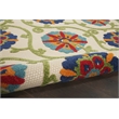 Nourison Aloha 6' x 9' Blue/Multicolor Outdoor Indoor/Outdoor Rug Polypropylene