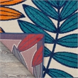 Nourison Aloha 9' x 12' Multicolor Fabric Tropical Area Rug (9' x 12')