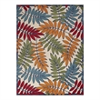 Nourison Aloha 9' x 12' Multicolor Fabric Tropical Area Rug (9' x 12')