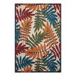 Nourison Aloha 5' x 8' Multicolor Fabric Tropical Area Rug (5' x 8')