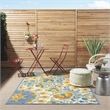 Nourison Aloha 6' x 9' Multicolor Outdoor Indoor/Outdoor Rug Polypropylene