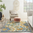 Nourison Aloha 6' x 9' Multicolor Outdoor Indoor/Outdoor Rug Polypropylene