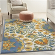 Nourison Aloha 6' x 9' Multicolor Outdoor Indoor/Outdoor Rug Polypropylene