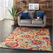 Nourison Aloha 6' x 9' Multicolor Fabric Farmhouse Area Rug (6' x 9')