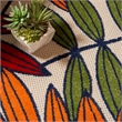 Nourison Aloha 8' x 11' Multicolor Fabric Tropical Area Rug (8' x 11')