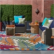 Nourison Aloha 7' x 10' Multicolor Fabric Tropical Area Rug (7' x 10')