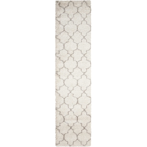Nourison Amore 2'2&quot x 10' Cream Shag Indoor Rug