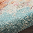 Nourison Celestial 14' Runner Multicolor Fabric Modern Area Rug (14' Runner)