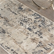 Nourison Concerto 2' x 4' Beige Gray Fabric Modern Area Rug (2' x 4')