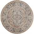 Nourison Concerto 8' x Round Beige Gray Fabric Farmhouse Area Rug (8' Round)