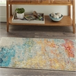 Nourison Celestial 3' x 5' Multicolor Fabric Modern Area Rug (3' x 5')