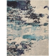 Nourison Celestial 8' x 11' Blue and White Fabric Modern Area Rug (8' x 11')