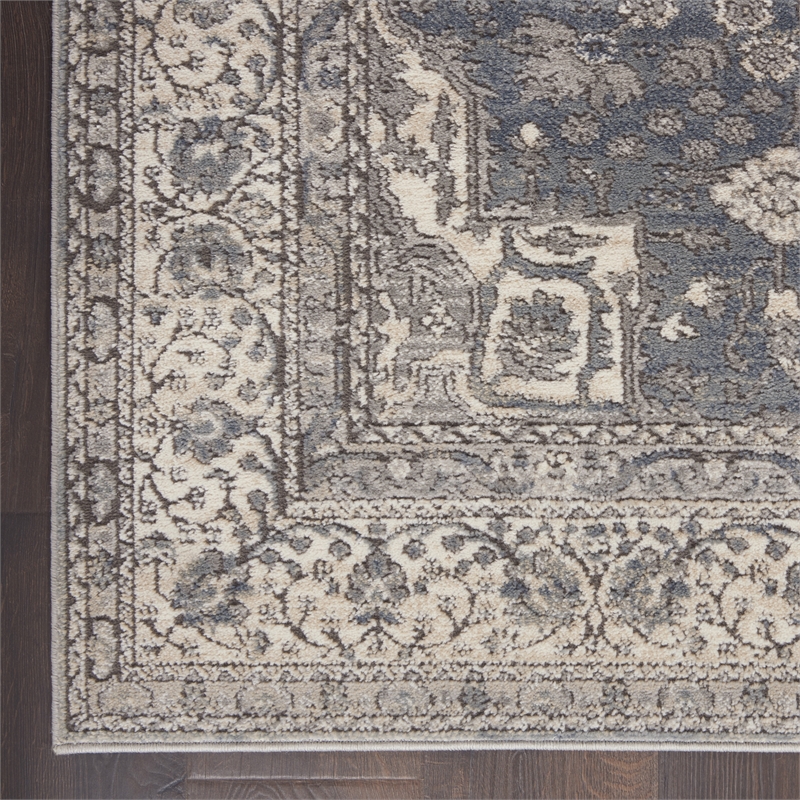 Nourison Concerto 3' x 5' Grey Ivory Vintage Indoor Rug