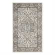 Nourison Concerto 3' x 5' Ivory Gray Fabric Farmhouse Area Rug (3' x 5')