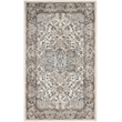 Nourison Concerto 3' x 5' Ivory Gray Fabric Farmhouse Area Rug (3' x 5')