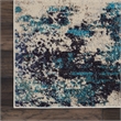 Nourison Celestial 4' x 6' Blue and White Fabric Modern Area Rug (4' x 6')