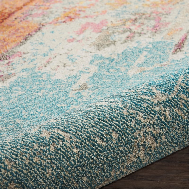 Nourison Celestial 8' x 11' Multicolor Fabric Modern Area Rug (8' x 11')