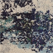 Nourison Celestial 8' x Round Blue and White Fabric Modern Area Rug (8' Round)