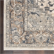 Nourison Concerto 4' x 6' Ivory Gray Fabric Farmhouse Area Rug (4' x 6')