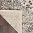 Nourison Concerto 4' x 6' Ivory Gray Fabric Farmhouse Area Rug (4' x 6')