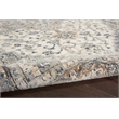 Nourison Concerto 4' x 6' Ivory Gray Fabric Farmhouse Area Rug (4' x 6')